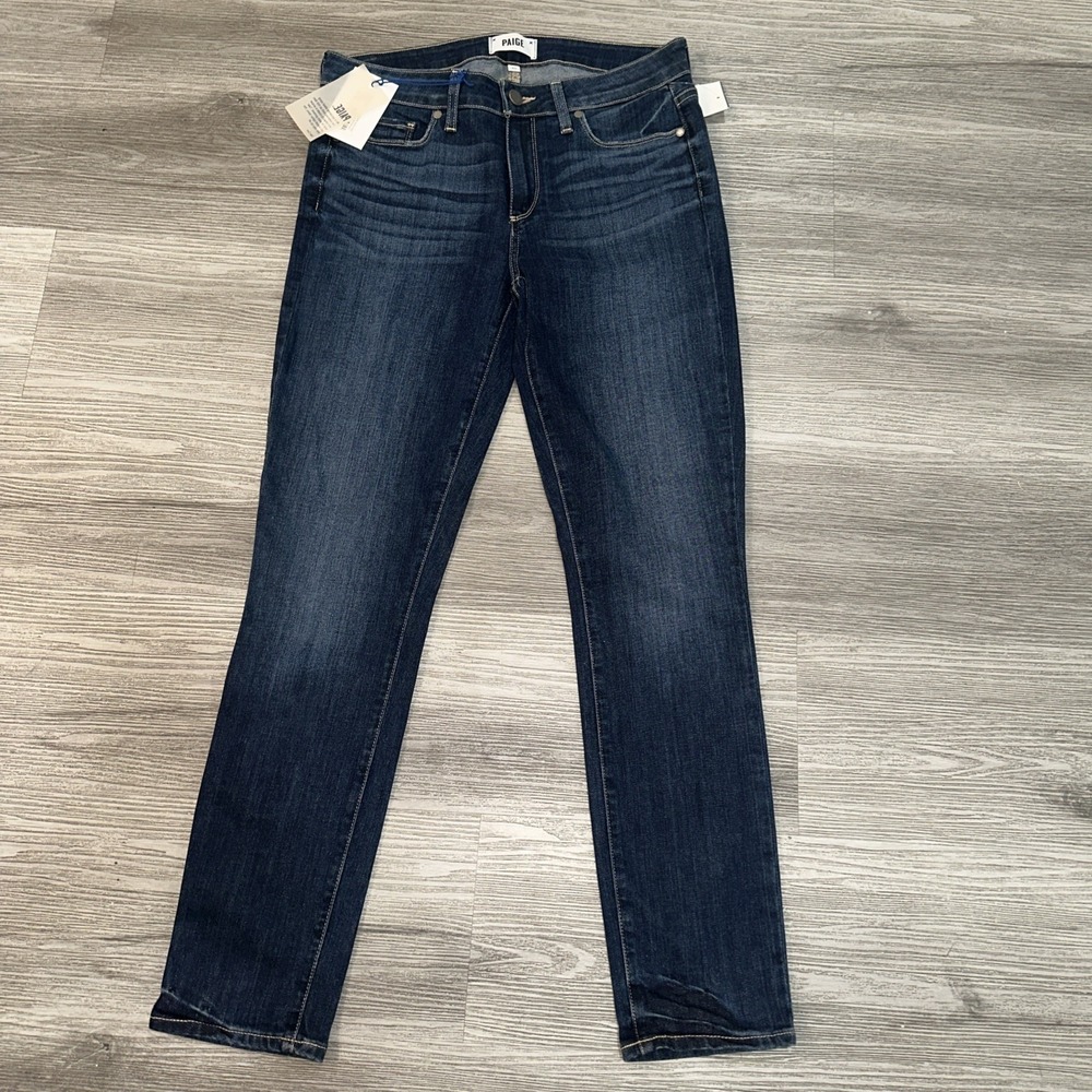 Paige NWT Skyline Ankle Peg  Blue Size 30 ‎ Mid Rise